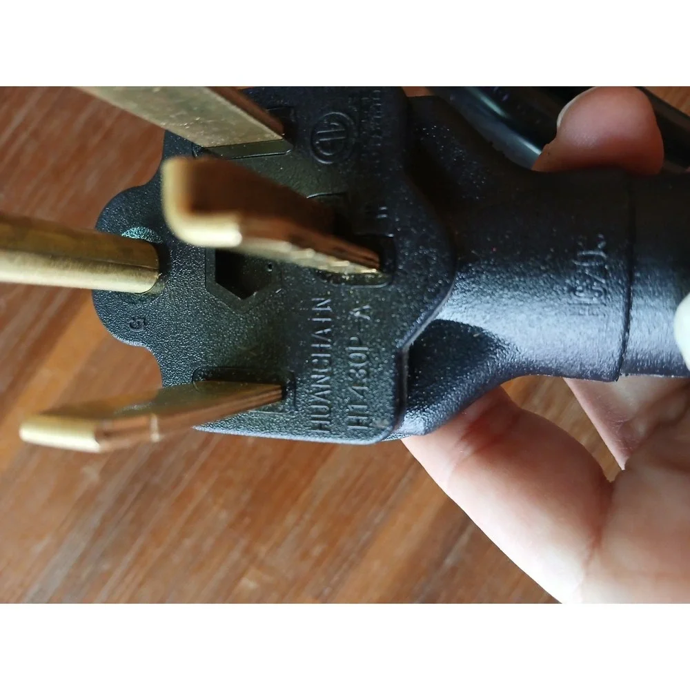 Intertek 4 Prong Dryer Cord 6' 10awg 30Amp Appliance Power Cord 14-30‎ Black ZD4